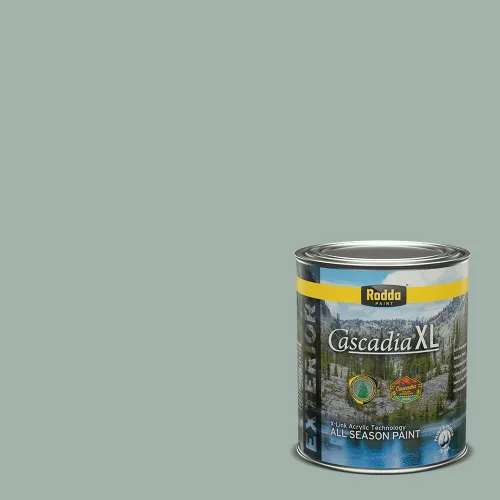 Vista 152 de Rodda Paint CASCADIA XL Pintura e imprimación satinada exterior en uno, cuarto de galón, pimienta de Jamaica