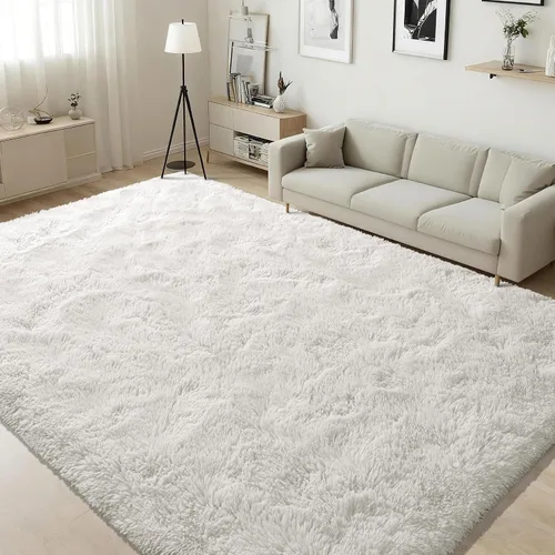 Vista 18 de ISEAU Alfombra de pasillo cómoda y esponjosa para dormitorio, de felpa con base de goma antideslizante, para dormitorio de bebé, al lado de la cama