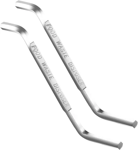 Vista 9 de Llave de eliminación de basura, llave Jam-Buster de diseño alargado, herramienta Allen para eliminación de basura compatible con InSinkErator