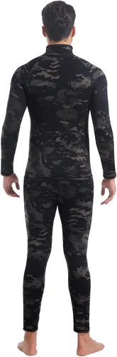 Vista 101 de Conjunto de ropa interior térmica para hombre, ropa interior larga 1#verde militar