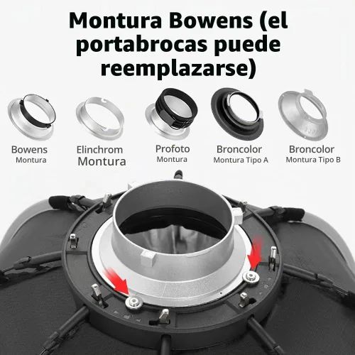 Vista 7 de TRIOPO 25.6inch / 65cm Octabox Softbox, Bowens Mount Quick Release