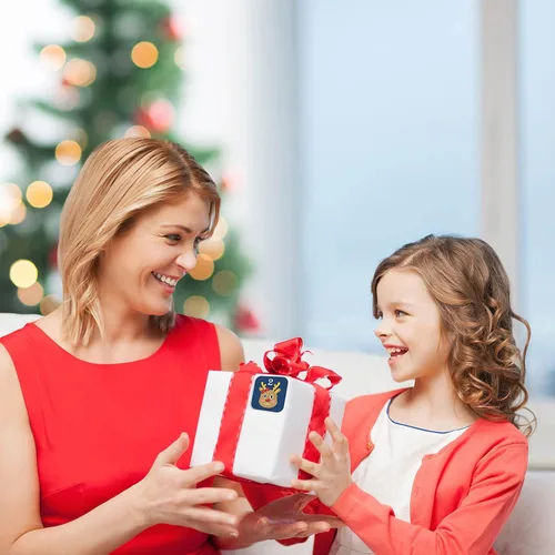 Vista 2 de 8 hojas de calcomanías de calendario de Adviento de Navidad con números de 1 a 24 lindas calcomanías de calendario de Navidad para manualidades