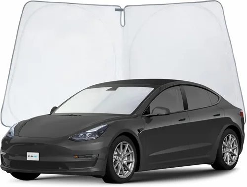 Vista 43 de Clim Art - Parasol para parabrisas de Nissan Pathfinder 2022-2024, plegable, personalizado, protector solar para vehículo, cubierta para parabrisas