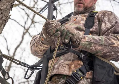 Vista 5 de Hunter Safety System Rope Style Treestrap: 9' Hunting Safety Strap with Prussik Knot for Climbing & Treestand Security