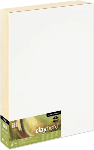 Vista 86 de Suministro de Arte Ampersand Panel de Pintura en Madera: Serie Museo Claybord, 5" x 5", Perfil Candeal de 1-1/2