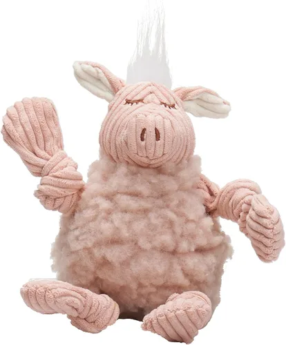 Vista 11 de HuggleHounds Knottie Juguete de Peluche para Perros - Juguete de Animal de Peluche para Perros, Juguetes para Cachorros, Juguete Chirriante