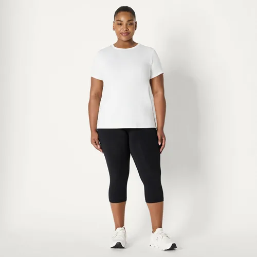Vista 14 de Amazon Essentials Camiseta de manga corta con cuello redondo para mujer, de secado rápido, para entrenamiento, gimnasio, paquete múltiple