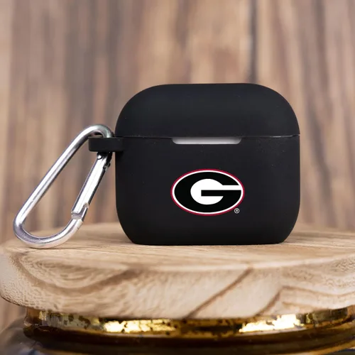 Vista 2 de AFFINITY BANDS Georgia Bulldogs - Funda de silicona compatible con Apple AirPods Generation 3 (negro)