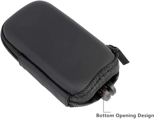 Vista 5 de Acción 2 Mini bolsa de almacenamiento portátil impermeable funda protectora a prueba de golpes Pu Box para DJI Osmo Action 2 deportes Cámara