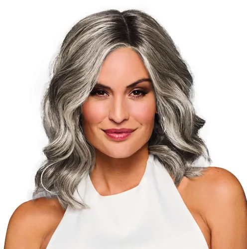 Vista 34 de Raquel Welch Bella Vida - Peluca ondulada en capas, 100% atada a mano, longitud de hombro por Hairuwear, gorra pequeña promedio, RL10/12 castaño