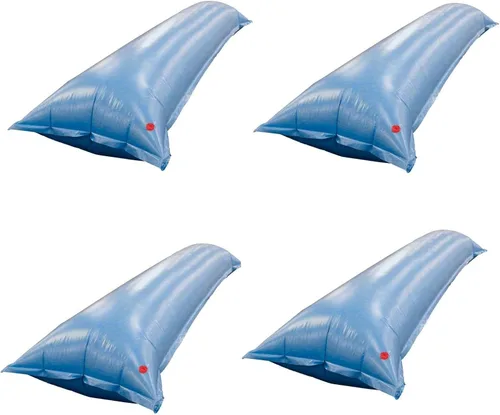 Vista 9 de Buffalo Blizzard - Cojín de aire de 4 pies por 4 pies de largo, hecho de material de vinilo resistente de grosor 18 azul Cojín inflable