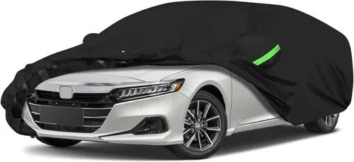 Vista 14 de Funda impermeable para auto Compatible con Honda Pilot 2002-2025, fundas para auto para todo tipo de clima 210T con interior de algodón