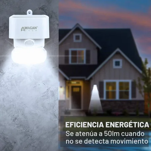 Vista 7 de Wagan EL8569 2000 lúmenes luz solar de pared solar al aire libre luz LED