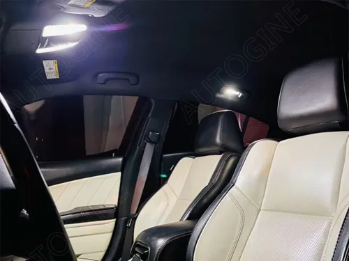 Vista 4 de AUTOGINE Kit de 16 luces LED interiores blancas para Dodge Charger 2011, 2012, 2013, 2014, 2015, 2016, 2017, 2018, 2019, 2020, 2021