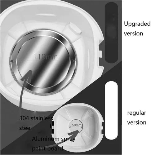 Vista 4 de Fiambrera eléctrica - Calentador de alimentos portátil 110V 300W, calentador de alimentos portátil de acero inoxidable extraíble 2.2L