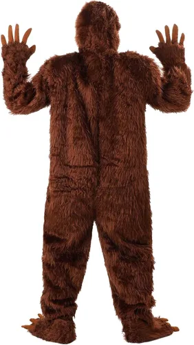 Vista 6 de Disfraz de pie grande para hombre, disfraz de Sasquatch de talla grande, traje y máscara de pie grande