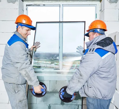 Vista 6 de IMT Ventosa de vidrio de 8 pulgadas con mango de metal, elevador de vidrio de succión al vacío resistente, reemplazo de ventana de elevación