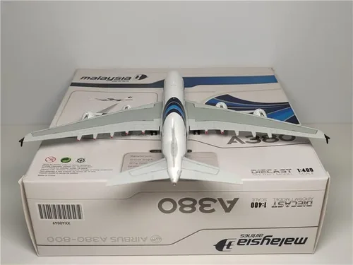 Vista 7 de JC Wings Malaysia Airlines para Airbus A380 9M-MNE 1/400 DIECAST modelo preconstruido