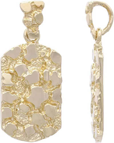 Vista 2 de Colgante de pepita de oro amarillo blanco o rosa de 14 quilates, Metal, N A