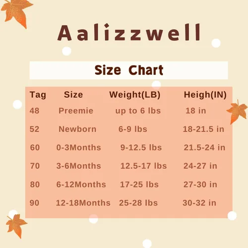 Vista 6 de Aalizzwell Conjunto de mameluco acanalado para bebé recién nacido prematuro para otoño e invierno