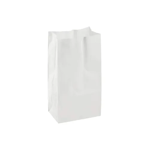 Vista 3 de Concession Essentials - Bolsas de papel blanco de 4 libras - Paquete de 200 unidades - Incluye 2 máscaras de algodón blanco adicionales