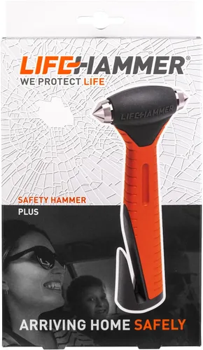Vista 6 de Lifehammer Safety Hammer Plus - Martillo de escape y rescate de emergencia con cortador de cinturón de seguridad