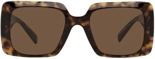 Vista 7 de Versace Gafas de sol Mujer Havana Frame, lentes marrón oscuro, 54MM