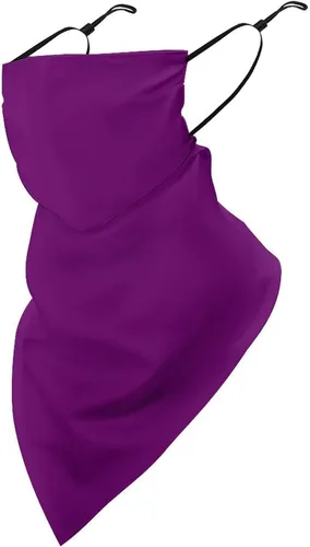 Vista 16 de Bufanda triangular reutilizable con cinta elástica para las orejas, protección solar UV