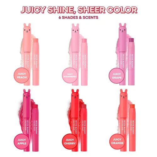 Vista 6 de TONYMOLY Petit Bunny Gloss Bar, 01 Juicy Strawberry