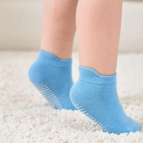 Vista 4 de Zaples - Calcetines altos hasta el tobillo para bebé con base antideslizante, unisex