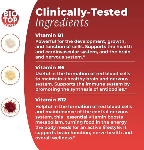Vista 4 de Gotas líquidas sublinguales de vitamina B12 (5000 mcg) más B1 y B6 en la forma de absorción más rápida. La mejor fórmula para apoyar las células