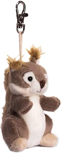 Vista 3 de DILLY DUDU Llavero de peluche de ardilla de 4 pulgadas