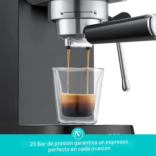 Vista 2 de CASABREWS CM5418 Máquina de café expreso, cafetera espresso con varita de Negro