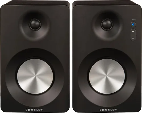 Vista 15 de Crosley KT400A-BK - Tocadiscos Bluetooth de 2 velocidades totalmente automático con altavoces estéreo S100A, color negro