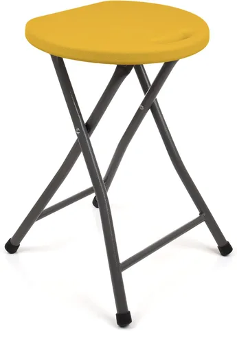Vista 7 de Mintra Home Taburetes plegables – 18.5 pulgadas de altura, metal, resistentes (1 paquete, verde aguamarina)