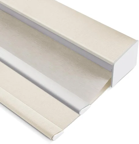 Vista 15 de Manual Day & Night Roller Shade (82010L Grey) Dual layer design for flexible light control, privacy adjustment, UV protection, ideal for bedroom