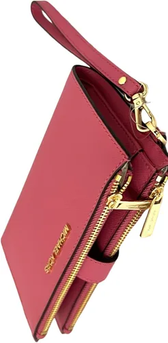 Vista 3 de Michael Kors - Billetera de viaje con doble cremallera, para mujer, modelo Jet Set, con correa para la muñeca