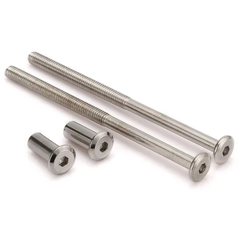 Vista 10 de 30 piezas M6 - Kit de conectores de junta de muebles y tuerca de casquillo, uso para pernos de cuna, pernos de cuna hexagonales, tornillos