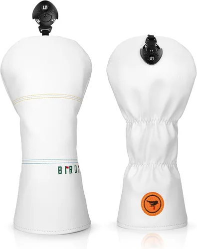 Vista 13 de Fundas para Palos de Golf Bordado Elegante Cuero Premium Birdie Golf Funda para Driver Funda Híbrida para Fairway Funda para Putter Blade Funda
