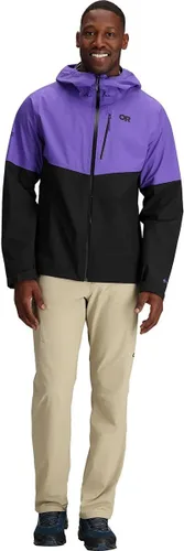 Vista 7 de Outdoor Research Chaqueta Foray II para hombre - Impermeable y resistente al viento con capucha