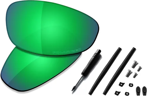 Vista 9 de SAUCER Lentes de repuesto prémium y kits de goma para Oakley Juliet Protección UV400, arañazos, ajuste preciso polarizado oro de 24 quilates