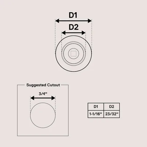 Vista 6 de ONLINE LED STORE TRUE MODS - 10 piezas de 3/4 pulgadas de luz de marcador redondo bisel cromado [modelo compatible: SIL1010 y SIL1013]