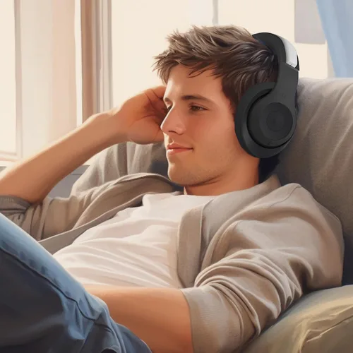 Vista 7 de Adhiper【3 en 1】 Funda de silicona Studio Pro, cubierta antiarañazos para la diadema/almohadillas/carcasa para auriculares Beats Studio Pro, Negro