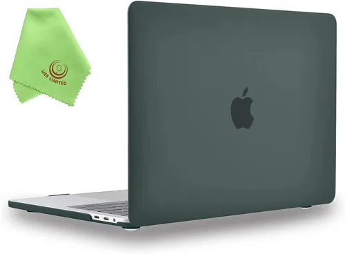 Vista 30 de UESWILL Estuche rígido mate suave compatible con MacBook Pro de 15 pulgadas con Touch Bar y USB-C de 2016-2019, modelo A1990 A1707, negro
