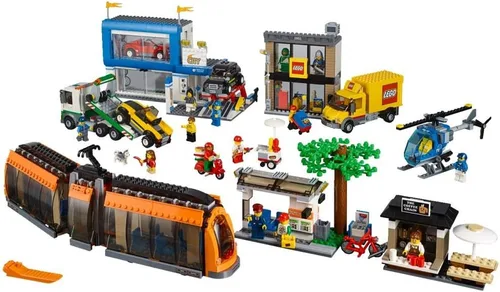 Vista 4 de LEGO City Town 60097 Kit de construcción para plaza de ciudad