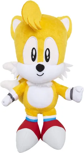 Vista 3 de Sonic The Hedgehog - Figura de peluche (7 pulgadas) de Tails Colas