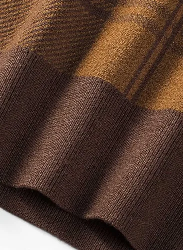 Vista 8 de JMIERR Suéter de cuello redondo a cuadros para hombre, suéteres suaves y casuales