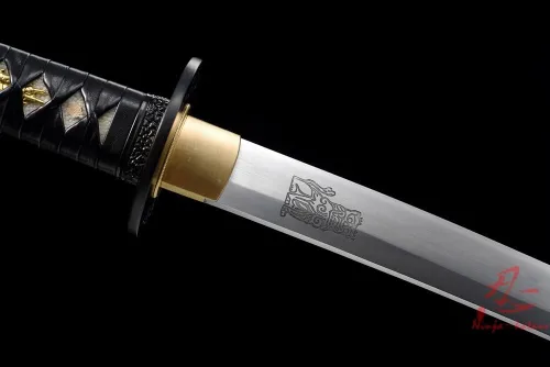 Vista 6 de Handmade Samurai Sword 40.6 Inch New Kill Bill Battle Ready Clay Tempered Folded Steel Samurai Katana Sharp Sword