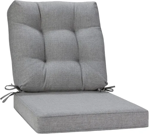 Vista 8 de JMGBird Cojín para silla de exterior, cojín para silla de patio, 19 x 19 pulgadas, para muebles de patio