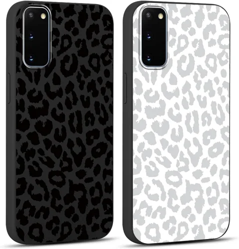 Vista 61 de Pack de 2 fundas con estampado de guepardo para Samsung Galaxy A03s 4G de 6.5", fundas de diseño de patrón de leopardo de lujo, de silicona suave